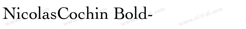 NicolasCochin Bold字体转换